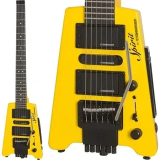 Steinberger Spirit GT-PRO Deluxe Hot Rod Gelb Kopflose E-Gitarre Mit Koffer