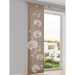 Heine Schiebevorhang in braun-weiß | Gr.: 145-x-57cm