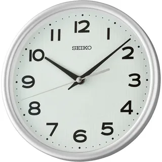 Seiko Tischuhr Quarzuhr, Wohnzimmer, Esszimmer, Büro, Arbeitszimmer silberfarben