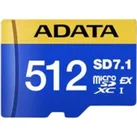 Adata Premier Extreme SD7.1 Express (512 GB, microSD Express, U3, UHS-II), Speicherkarte, Mehrfarbig
