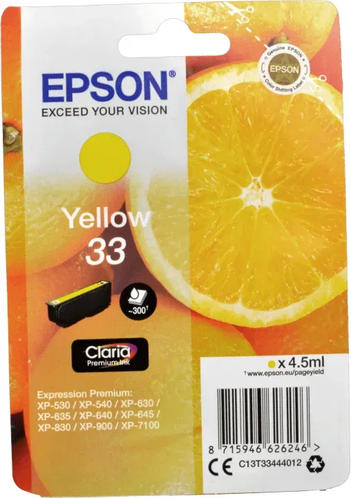 Epson Tinte C13T334440 yellow 33