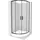 Rio halbrunde Duschkabine 90 90 Transparent Schwarz Duschwanne Rio Weiß 863-090-090-70-00-4710 Schwarz