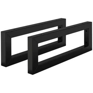 ML-Design Wandkonsole für Waschtisch, 450x150 mm, Schwarz, Stahl, Design Waschtischhalterung, Wandhalterung Unterbau für Waschtischplatte,
