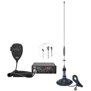 CB-Funk-Kit CB PNI Escort HP 8001L ASQ + CB-Antenne PNI ML70, Zigarettenanzünderstecker und Kopfhörer HS81L im Lieferumfang enthalten