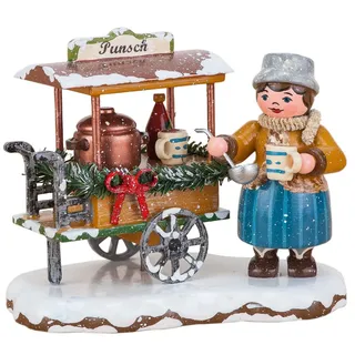 Hubrig Volkskunst GmbH Sammelfigur Winterkind Punschwagen