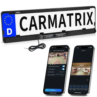 CARMATRIX Kennzeichenhalter Rückfahrkamera WLAN