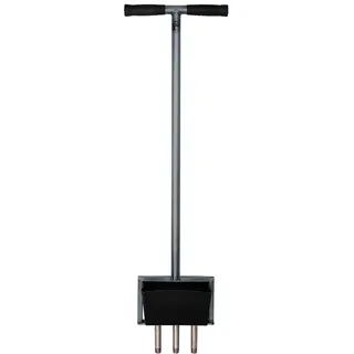 Rasenspecht Handaerifizierer (3x20mm Spoon, Stahl, pulverbeschichtet in Anthrazit, 95cm: für Personen ab 1,80m Körpergröße)