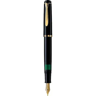 Kolbenfüller schwarz/gold M (mittel)