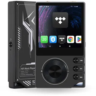 Surfans F20 Pro Android HiFi Musikplayer, Dual ESS9018 DAC, DSD512, WiFi & Bluetooth LDAC, 4.4mm Balanced Ausgang 500mW, Spotify & Tidal, Tragbarer DAP