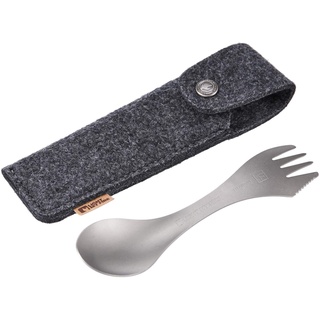 Light My Fire Spork Kit Titanium - Campingbesteck - grau