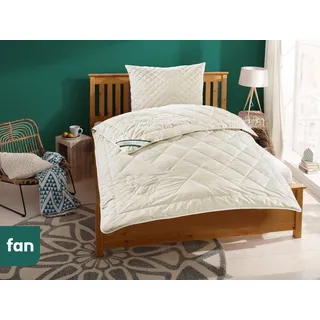 Naturhaarbettdecke FAN "Gobi, Bettdecken für Sommer und Winter, Decke", beige (natur), B:155cm L:220cm, Bezug: 100% Baumwolle. Füllung: 97% Kamelhaar, 3% sonstige Fasern, Bettdecken, Klimatisierende Kamelhaar-Füllung - Made in Germany