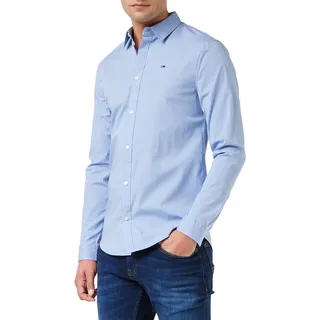 Tommy Jeans Herren Hemd TJM Original Langarm, Blau (Lavender Lustre), XL