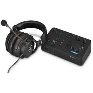 Yamaha ZG01 Pack, Streaming Audiomixer und dem YH-G01 Studio Quality Headset – Für Windows, Mac, iOS und Android