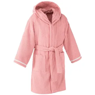 Erwin Müller Frottier Kinder-Bademantel mit Kapuze, Einhorn in rosa | Gr.: 122/128