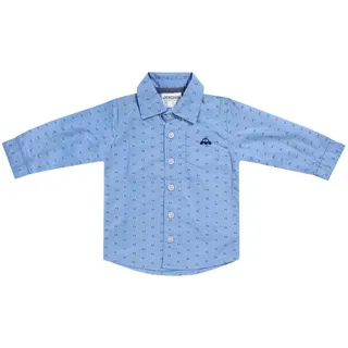 JACKY Langarmhemd Jacky HEMD LANGARM CLASSIC BOYS Blau und Grau(1312520) grau 92