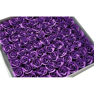 Butterme 81pcs handgemachte Duftbadeseife Rosen-Knospe Blütenblätter Hochzeits -Bevorzugung in Geschenkbox,Groß für Weihnachten Geburtstag