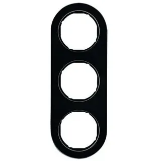Berker 10132016 Rahmen 3-fach Glas schwarz