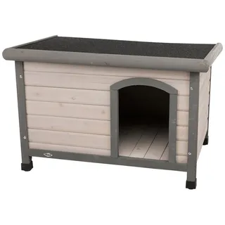 Trixie Hundehütte Classic Flachdach - Grey - 116 × 82 cm,