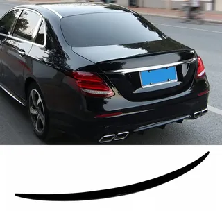 Dciustfhe ABS Material Auto Heckspoiler Lippe Kofferraum Heckflügel, für Mercedes Benz AMG W213 2016 2017 2018 2019 2020 2021 StoßStange Dach Deckel Tail Wing High Kick Heckklappe,Black Style