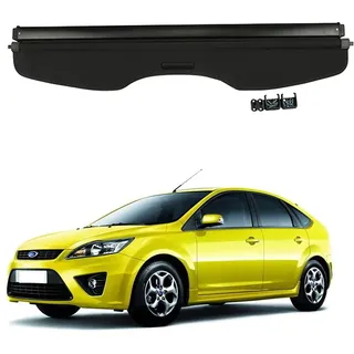 Auto Laderaumabdeckung FüR Ford Focus Hatchback 2005-2010 Kofferraum Abdeckung Rollo Einziehbar Kofferraumabdeckung Hutablage Zum Schutz Der PrivatsphäRe Cargo Cover