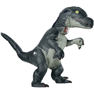 Rubies Offizielles Jurassic World Fallen Kingdom, Velociraptor aufblasbares Dinosaurier-Kostüm, Erwachsene, Einheitsgröße, Halloween