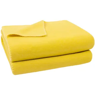 Soft-Fleece Decke 160 x 200 cm curry