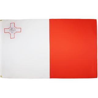 AZ FLAG - Flagge Malta - 90x60 cm - Republik Malta Fahne 100% Polyester mit Messing-Ösen - 50g