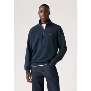 Levi's für Herren. A8606-0005 Original Hm 1/4 navy Sweatshirt (M), Lässig, Baumwolle, Marine