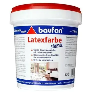 baufan® baufan Latex Weiß Classic 750 ml