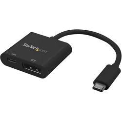 StarTech USB C to DisplayPort (DP, USB Typ-C, 18.70 cm), Data + Video Adapter, Schwarz