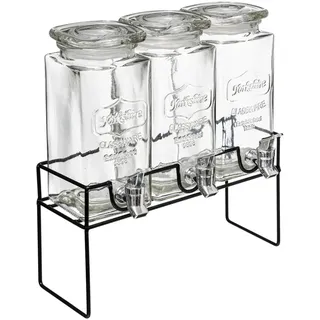 SECRET DE GOURMET Getränkespender 3er-Set in transparent | Gr.: onesize