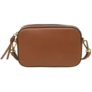 Marc O'Polo Leder Umhängetasche Liana Crossbody Bag Dark Cognac braun - XS