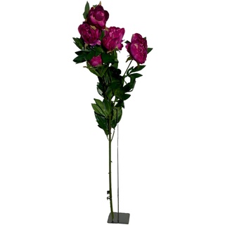 Topline Blumenstrauß mit 3 Pfingstrosen und Ständer Wohndekoration Kunstblumen