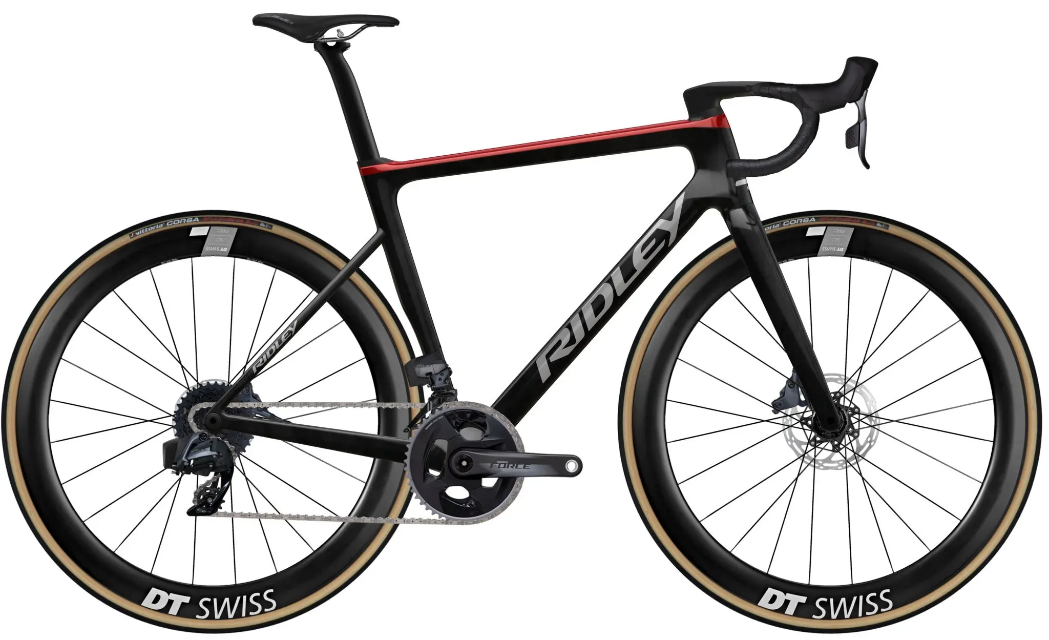 Ridley Falcn RS Disc Ultegra Di2 2x12 M candy red metallic-silver-glossy