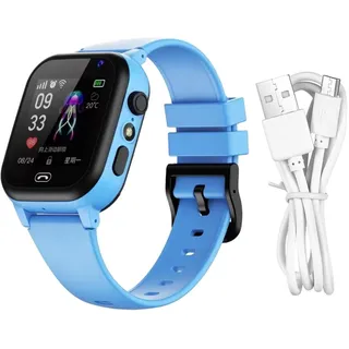 Kinder-Handyuhr, Bezaubernde Smartwatch, wiederaufladbarer Akku, GPS-Uhr mit -Standort, kompakte Kinder-Handyuhr, tragbare Smartwatch für Kinder, und Mädchen