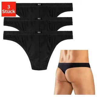 H.I.S. H.I.S String, (Packung, 3 St.), aus weichem Baumwoll-Stretch, Gr. XXL, schwarz, , 754999-XXL