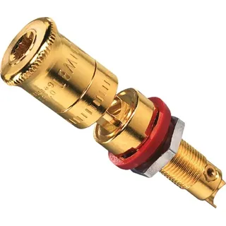 Jung LPK63RT High-End-Lautsprecher-Polklemmegoldfarben, , Kennung rot