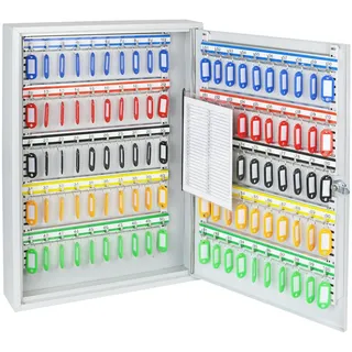 HMF 135100-07 Schlüsselschrank 100 Haken, 55 x 38 x 8 cm, lichtgrau