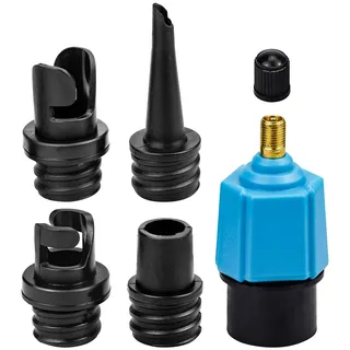 Sup Ventil Adapter Tragbare Aufblasbarer Adapter SUP Kompressor Adapter mit 4 Gasdüse für Schlauchboote Stand Up Surf Paddle Board Ventiladapter Schlauchboot Pumpe SUP Zubehör Aufblasbarer Bett