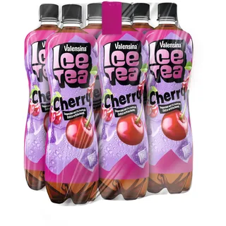 Valensina IceTea Cherry, 6 x 1l, Eistee Kirsche, Einweg