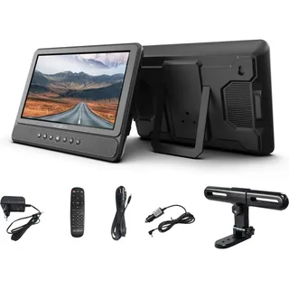 Reflexion DVD1052N portabler DVD-Player 2x 10 (Tragbarer DVD-Player), Bluray Player + DVD Player, Schwarz