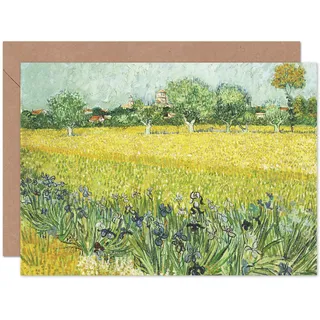 Artery8 Vincent Van Gogh Feldblumen In Der Nähe Von Arles Geburtstagskarte