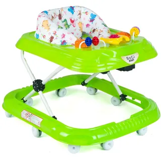 Lauflernwagen Höhenverstellbarer Baby Gehfrei Lauflernwagen mit Spielcenter (Grün)