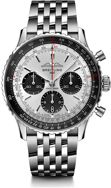 Breitling Chronograph Navitimer Chrono B01 AB0138241G1A1 - silber