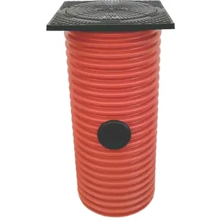 Drainageschacht DN400/DN100 mit Sandfang Deckel Kontrollschacht Sickerschacht