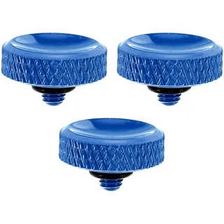PATIKIL Kamera-Auslöserknopf, 3er Pack Soft Shutter Release Button Reiner Kupfer-Kameraknopf Graviert Geeignet für DSLR/SLR-Kamera, Blau
