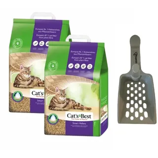 JRS Cats Best Nature Gold 2x(20l / 10kg) + Schaufel für Streu GRATIS!