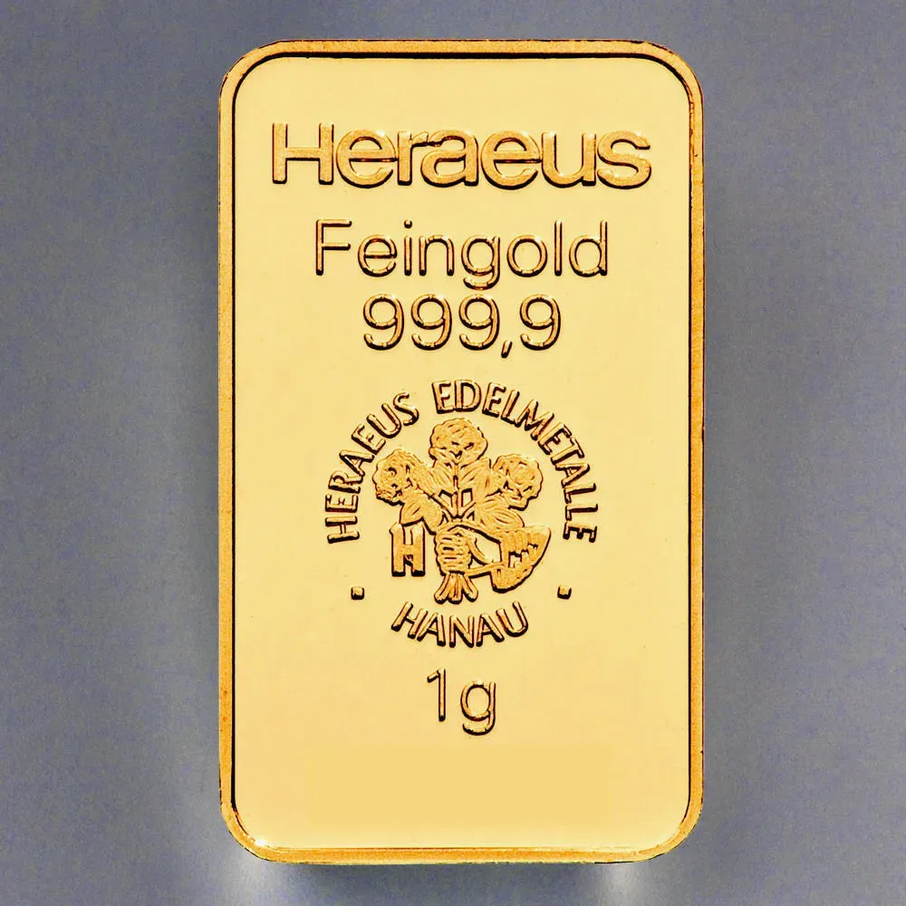 Goldbarren 1g HERAEUS Resale