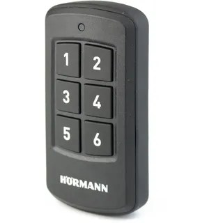 Hörmann Industrie Handsender HSI 6 (868 MHz, für bis zu 6 Empfänger, inkl. Gürtelclip + Handsenderschlaufe, Fernbedienung für Tore, Funk Fernbedienung) 4511801