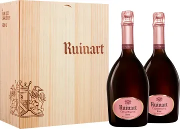 Champagner Ruinart - Brut Rosé - Geschenkset 2 Fl.
